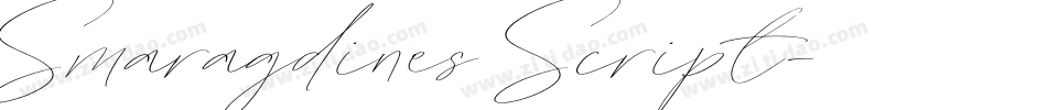 Smaragdines Script字体转换
